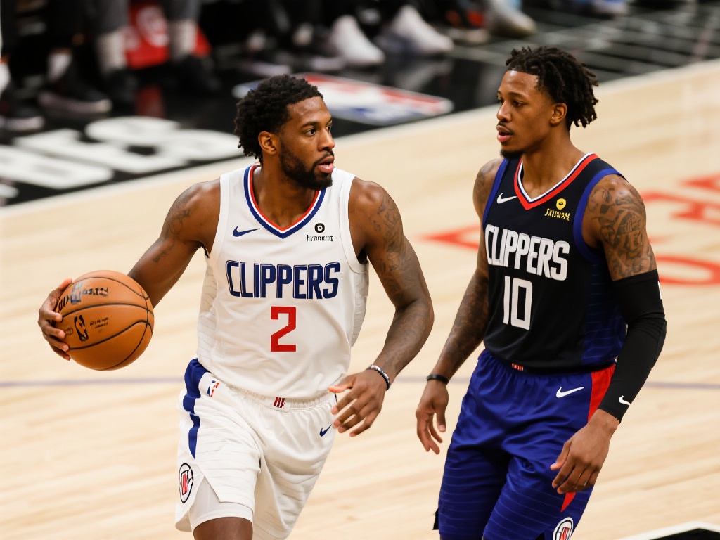 洛杉矶快船豪华首发阵容：哈登联手伦纳德