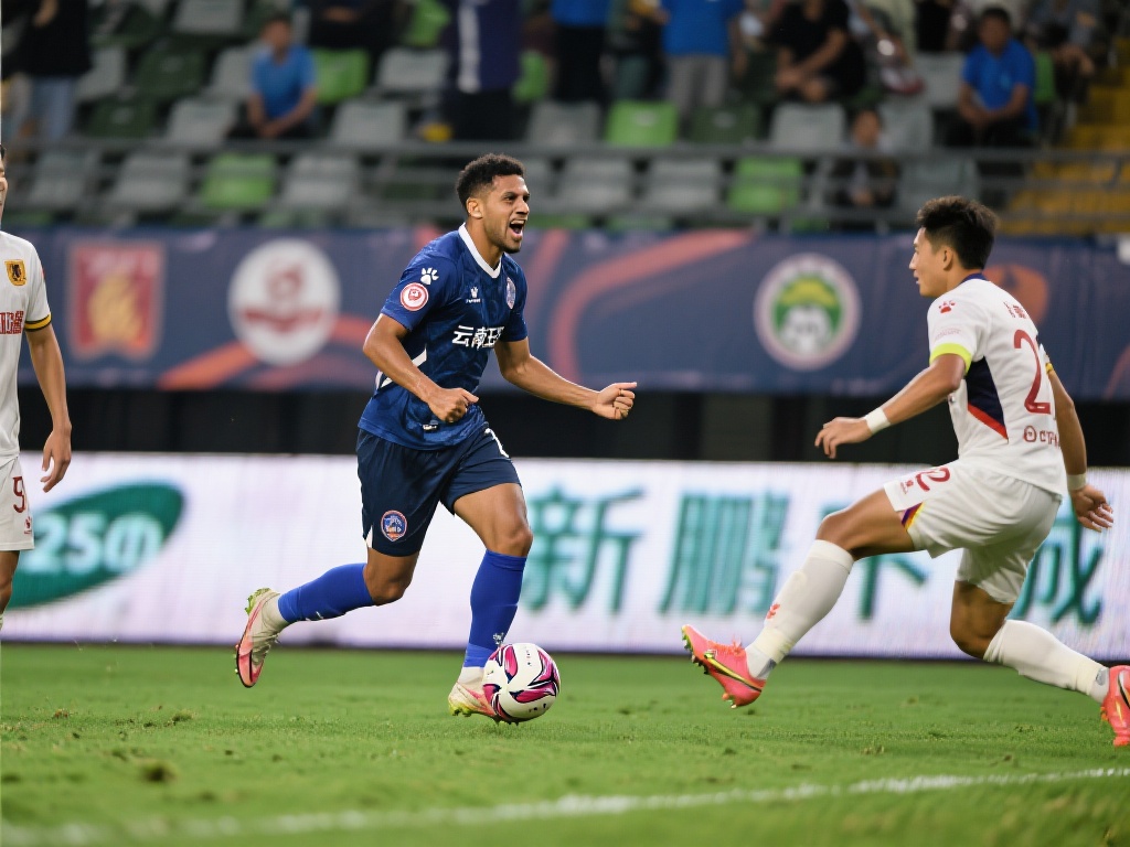 奥斯卡梅开二度拜合拉木染红，玉昆4-3险胜新鹏城