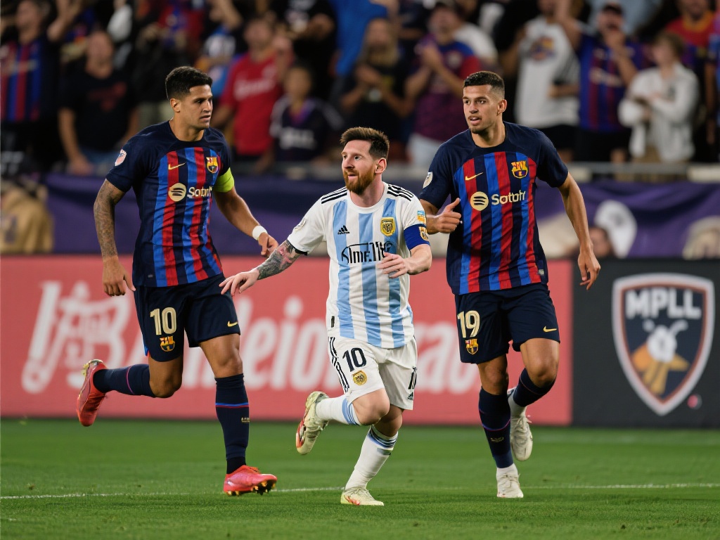 梅西领军迈阿密国际，巴萨四旧将齐聚首战洛杉矶FC