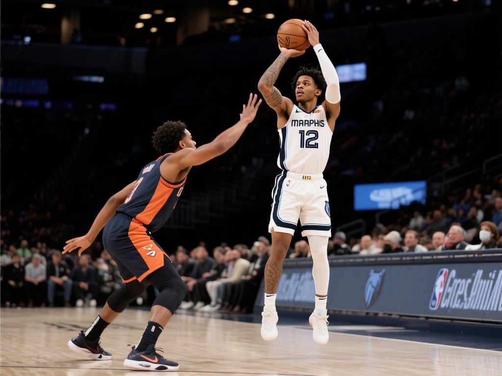 莫兰特巧妙单挑文森特 转身跳投精准入网